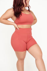 Red 7" Shorts