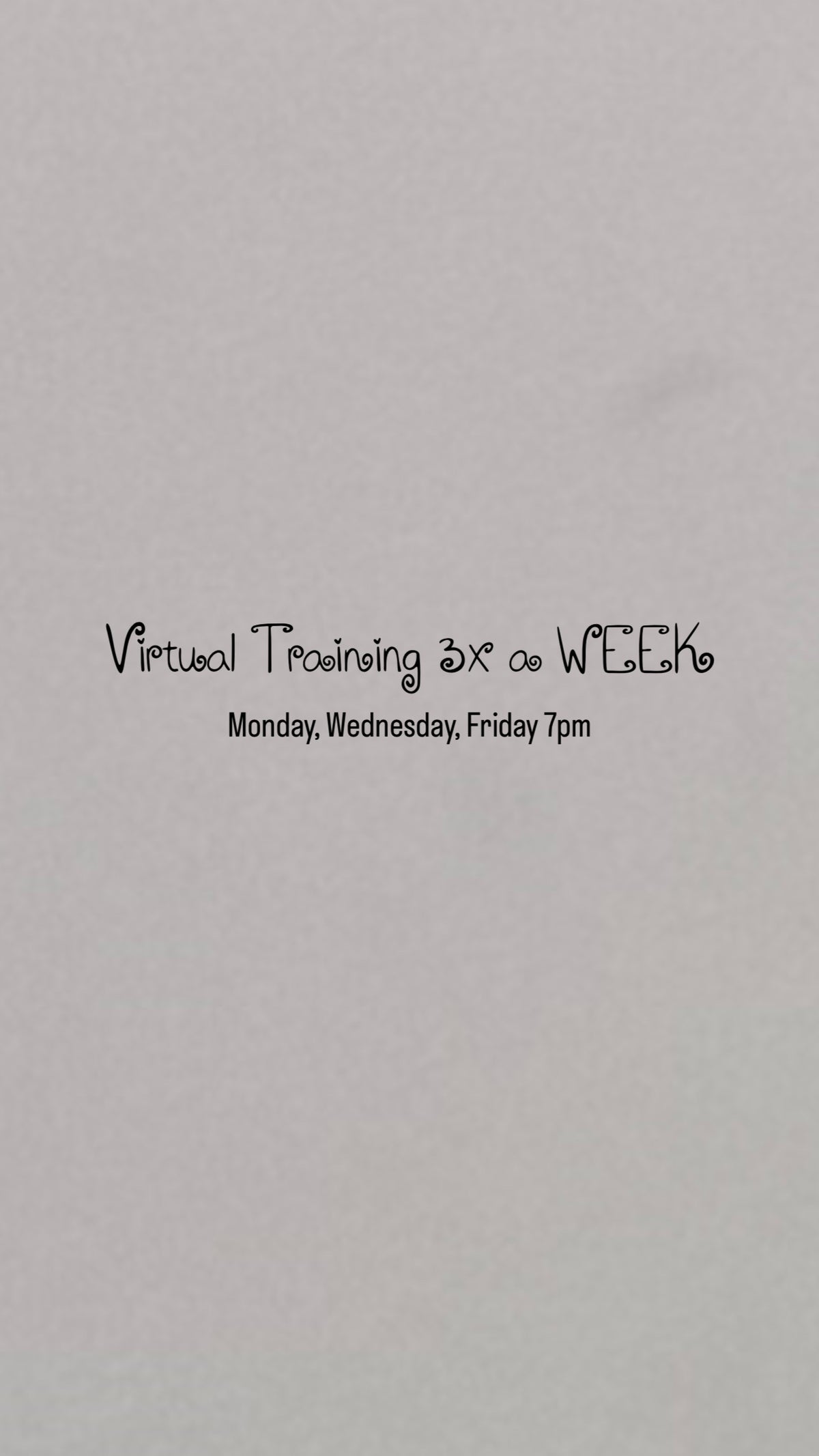 July Virtual GROUP Training