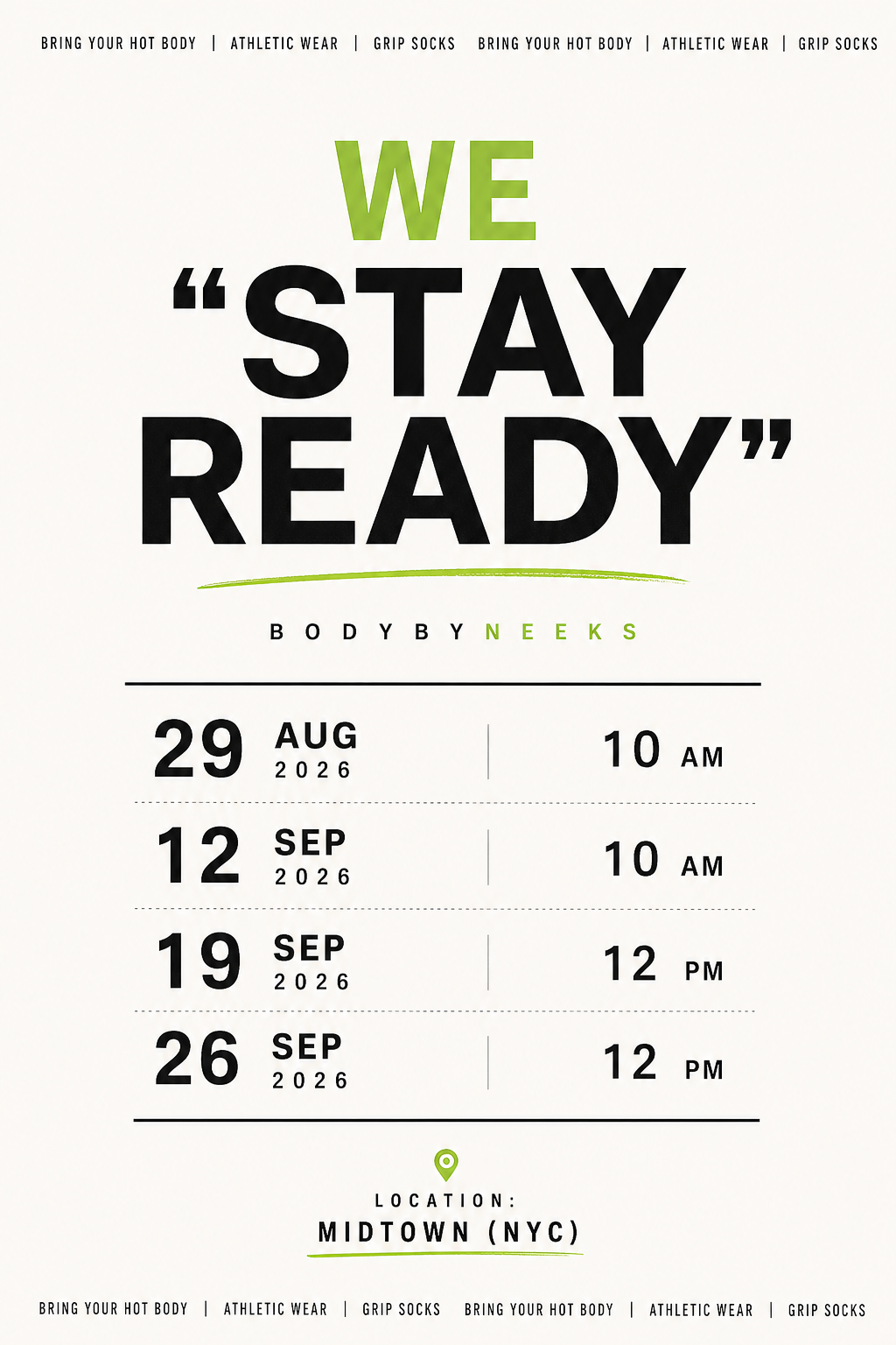 We “STAY READY” 💪🏾