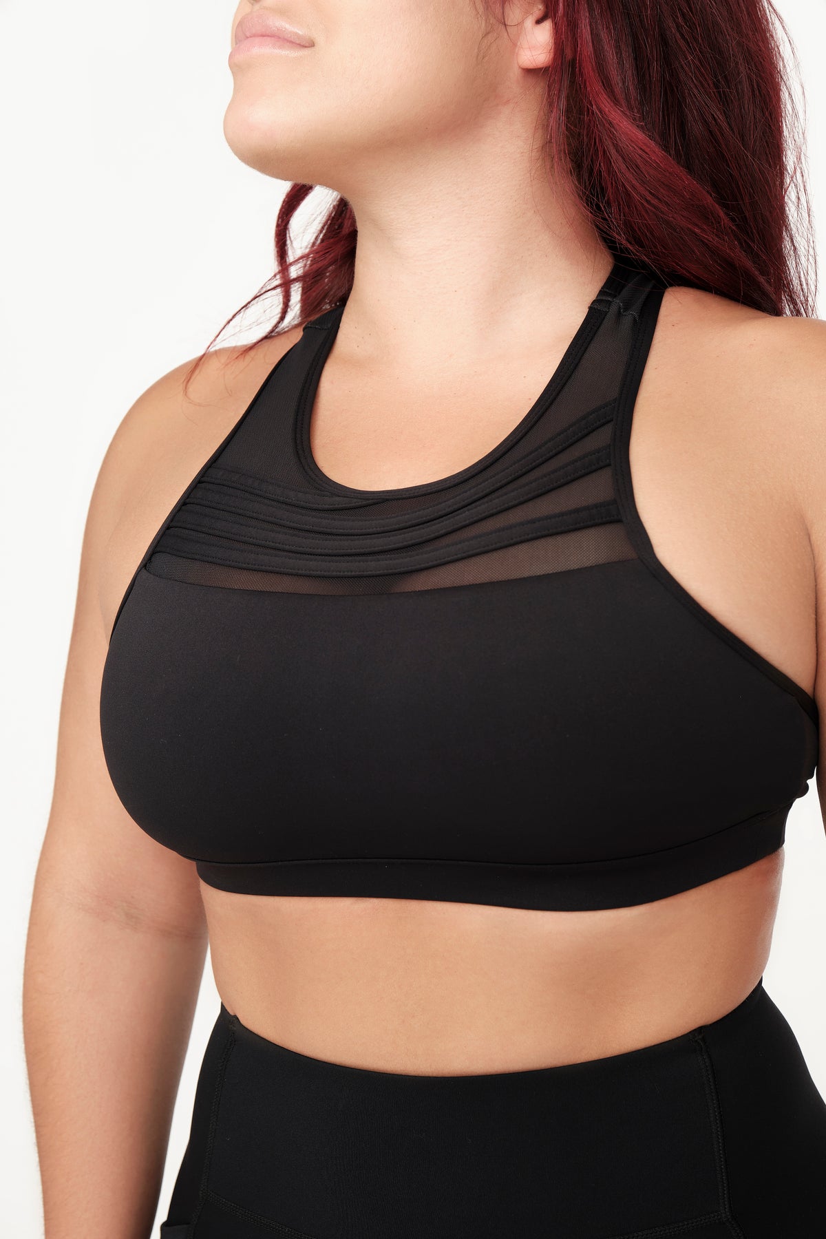 Black Mesh Bra